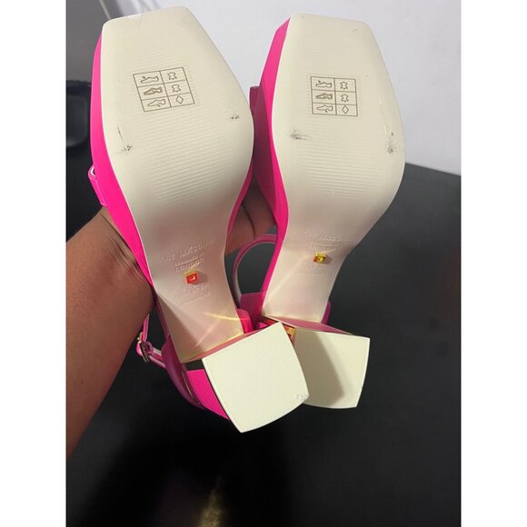 KAT MACONIE Missy Heels Platform Ankle Strap in Fuchsia size US 8 - Picture 13 of 13